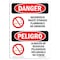 Signmission OSHA, Hazardous Waste Storage No Smoking Bilingual, 10in X 7in Rigid Plastic, 7" W, 10" L, Spanish OS-DS-P-710-VS-1322 - alternate 1